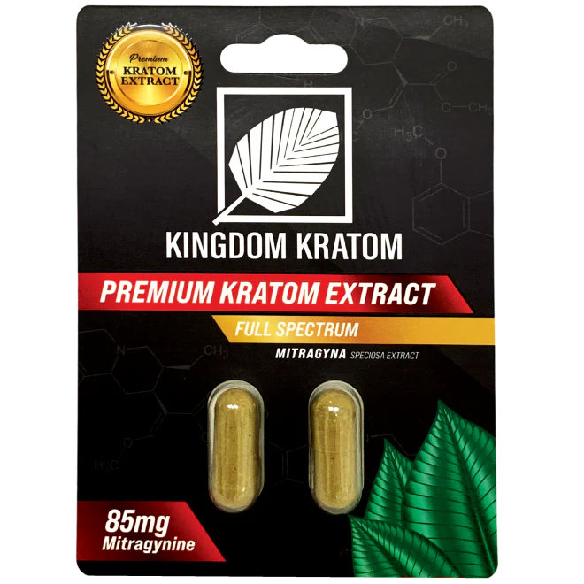 Kratom Extract Capsules Blister Pack